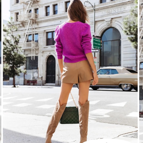 Fuzzy magenta sweater - Picture 2 of 9